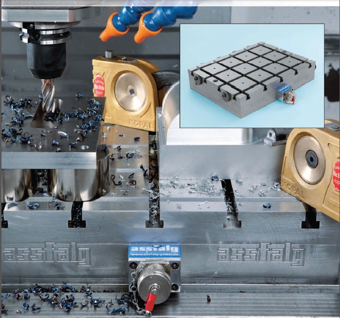 CNC加工中心電永磁吸盤，千豪磁電