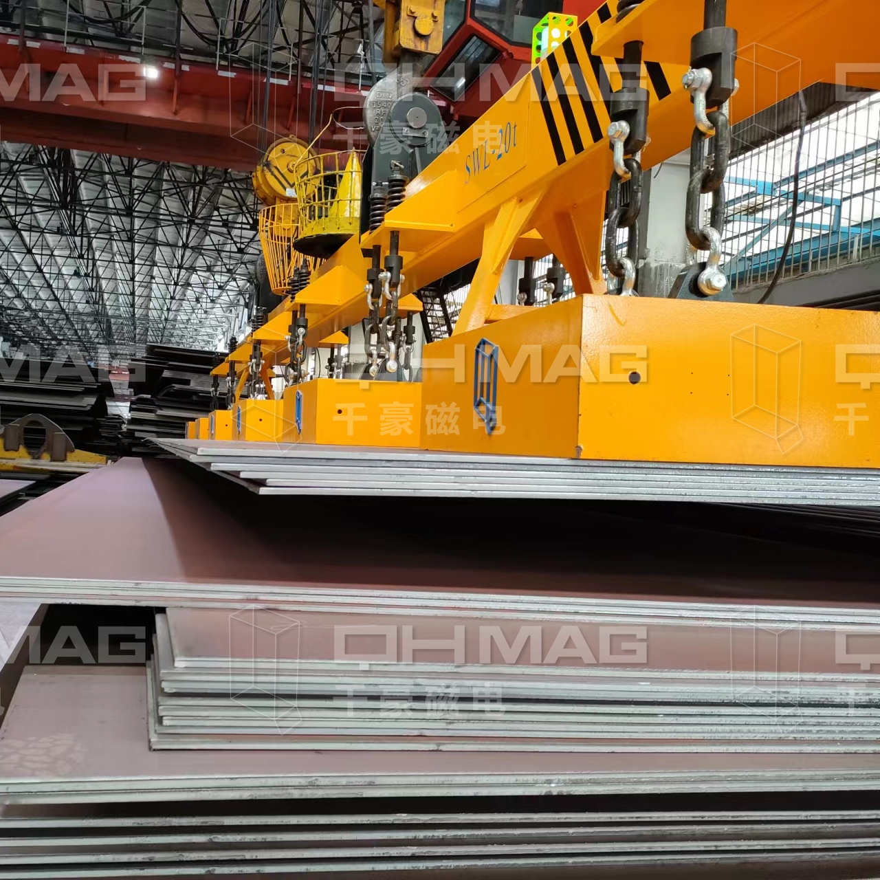 千豪吊鋼板電永磁吊具，鋼板吊具，電永磁吊具，磁力吊具