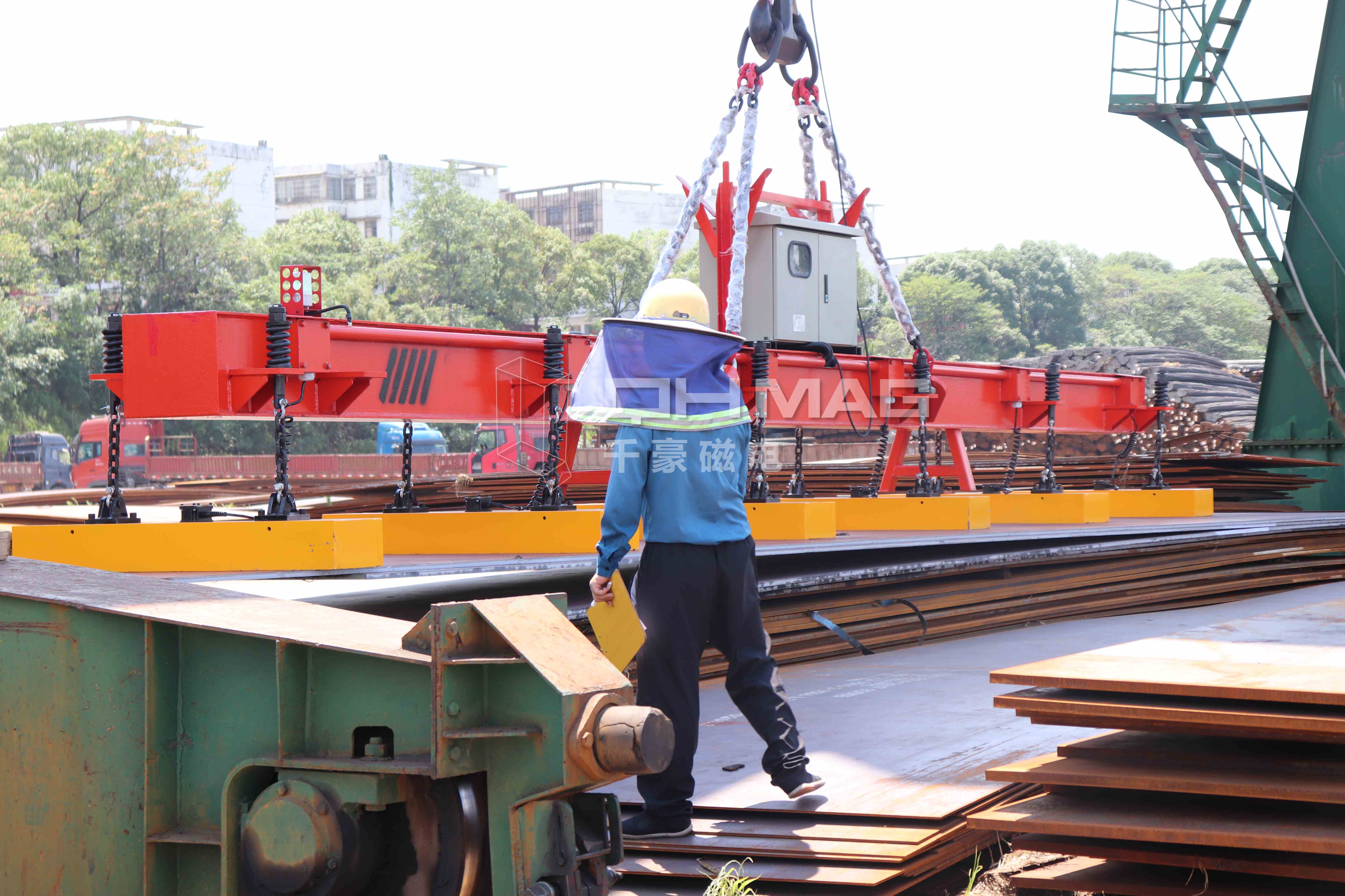 千豪鋼板電永磁吊具，起重電永磁鐵