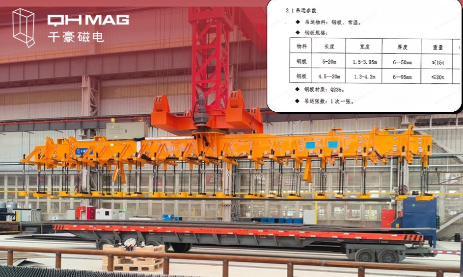 千豪起重電永磁鐵，電永磁吊具，吊鋼板專用夾具
